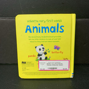Very First Words Animals (Usborne) -board