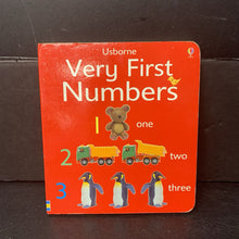 Load image into Gallery viewer, Very First Numbers Board Book (Usborne) -board
