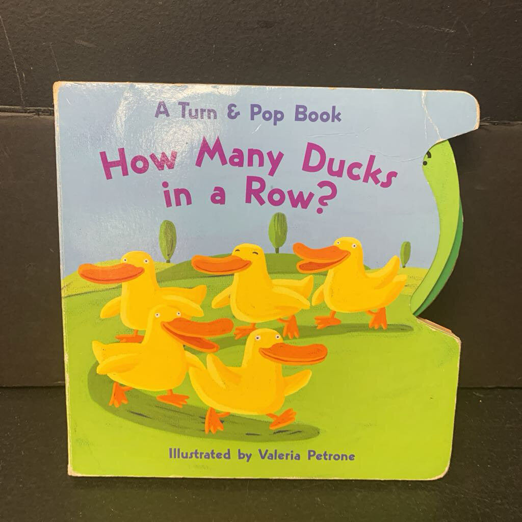 How Many Ducks in a Row? (A Turn & Pop Book) (Teresa Imperato) -board