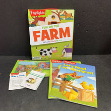 Load image into Gallery viewer, Fun on the Farm Set: Puzzles, Books, Jokes -humor look &amp; find activity paperback
