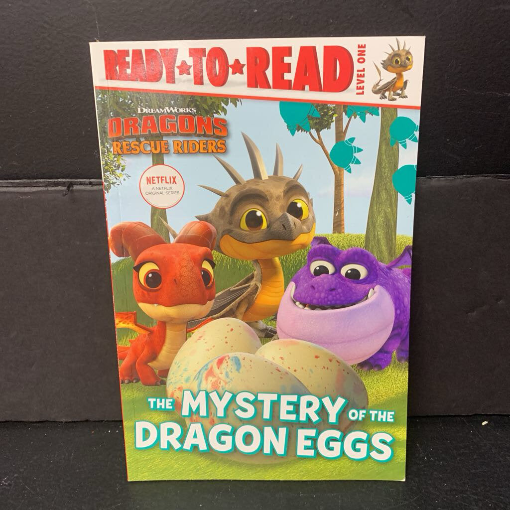 The Mystery of the Dragon Eggs (Ready to Read Level 1) (Dragons: Rescue Riders) (Maggie Testa) -character reader paperback