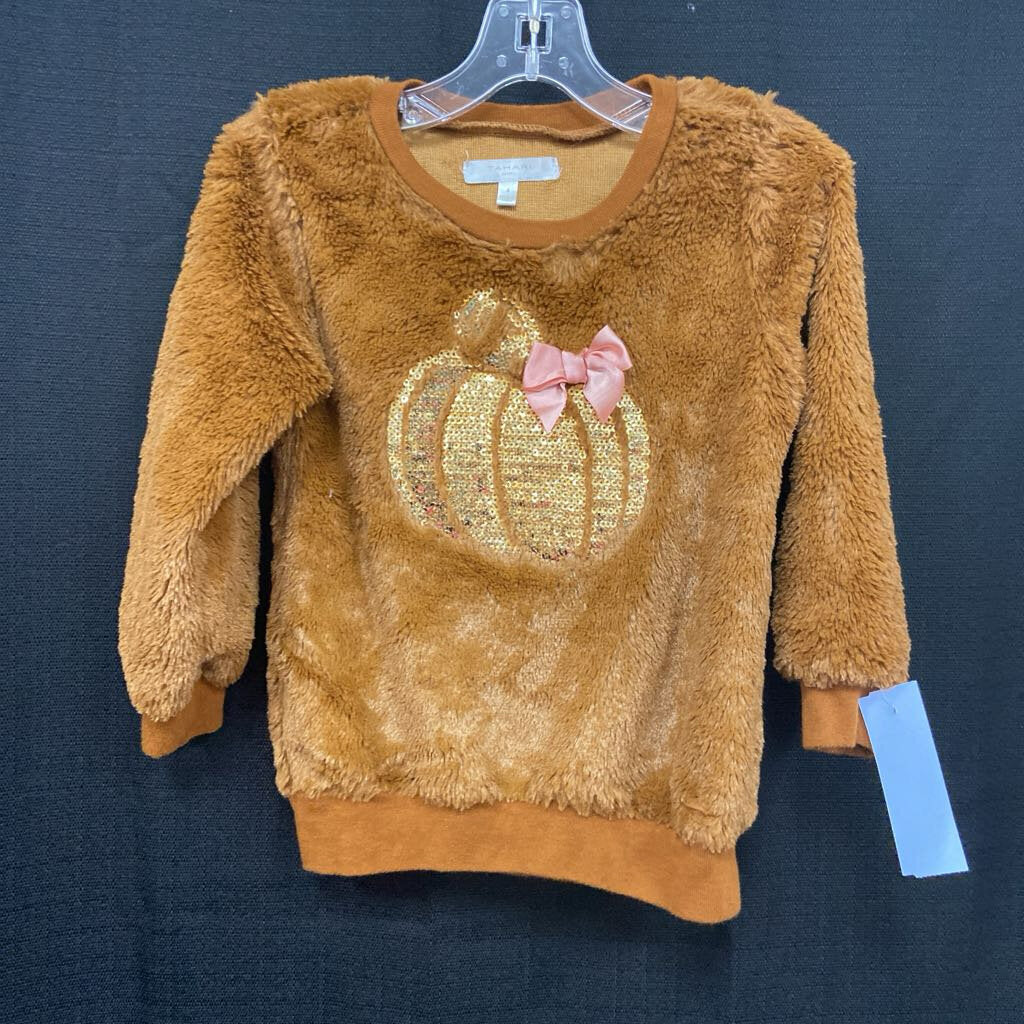 Sequin Pumpkin Sweater