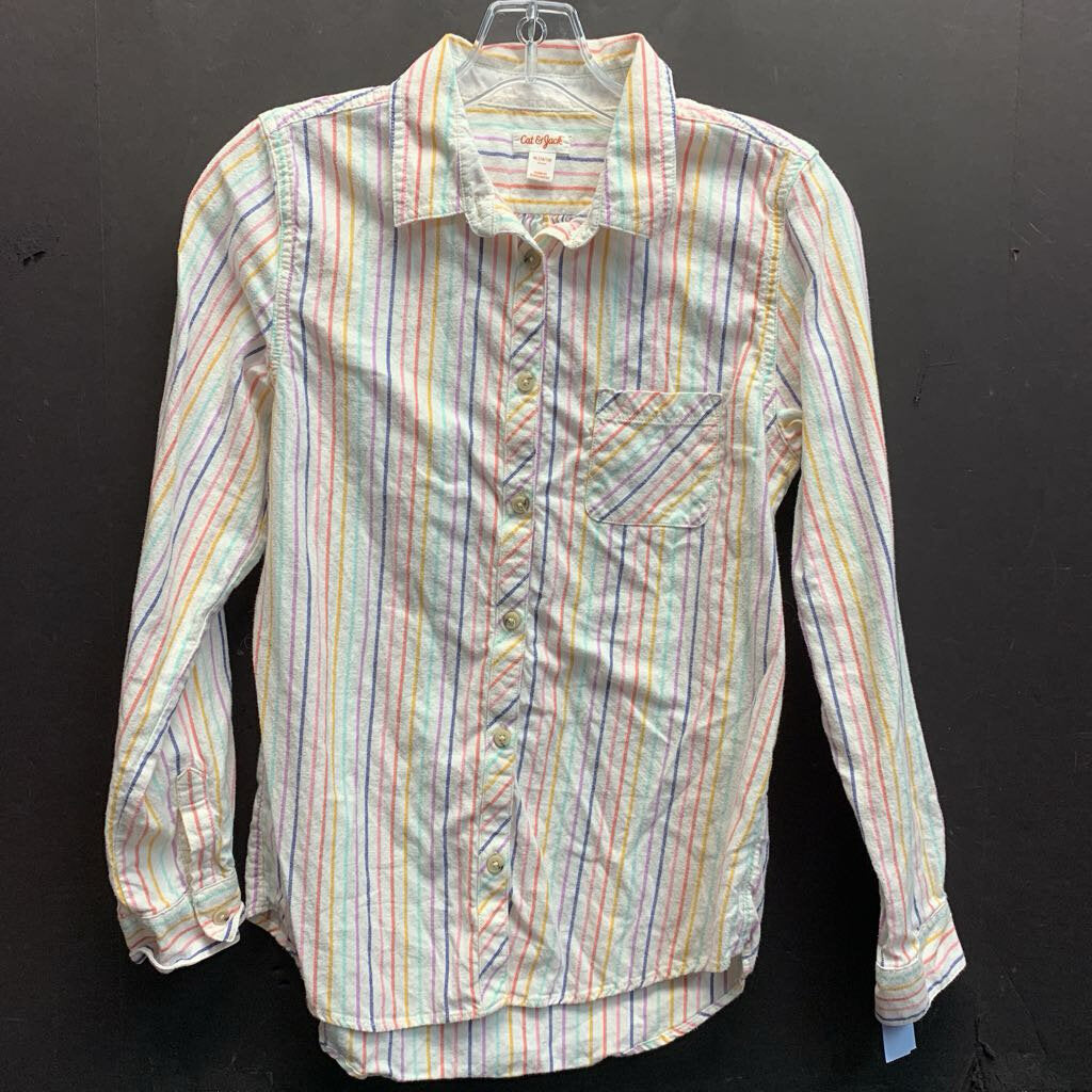 Striped Button Down Top