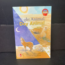 Load image into Gallery viewer, Night Animals, Day Animals (McGraw Hill) (Judith Lechner) -educational reader paperback
