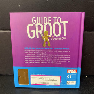 Guide to Groot: A Sound Book (Marvel Cinematic Universe/MCU/Marvel Comics) (Matthew K. Manning) -character sound board