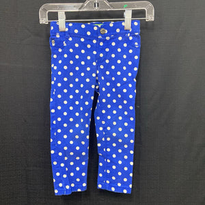 Polka Dot Denim Pants