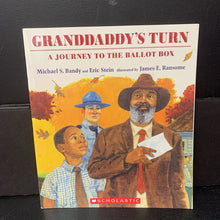 Load image into Gallery viewer, Granddaddy's Turn: A Journey To the Ballot Box (Michael S. Bandy &amp; Eric Stein) (Black History Month) (Notable Event) -educational paperback

