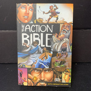 The Action Bible: God's Redemptive Story (David Cook) (Graphic Novel) -religion hardcover
