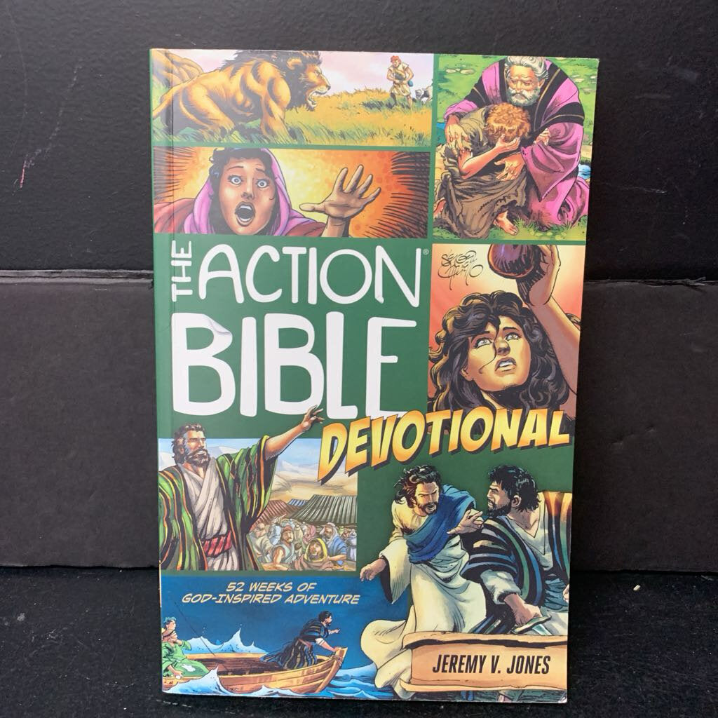 The Action Bible Devotional: 52 Weeks of God-Inspired Adventure -religion paperback