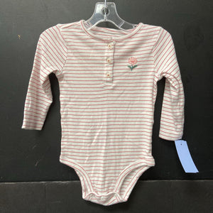 Striped Button Onesie