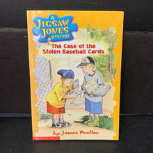 Load image into Gallery viewer, The Case of the Stolen Baseball Cards (Jigsaw Jones Mystery) (James Preller) -series paperback
