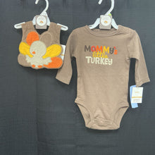 Load image into Gallery viewer, Thanksgiving Onesie w/Bib (NEW)
