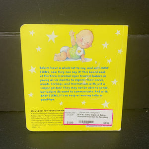 Baby Signs: A Baby-Sized Introduction to Speaking with Sign Language -board