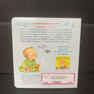 Baby Sounds/Los Sonidos del bebe (In English/Spanish) -board