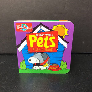 Chunky World Pets Puzzle Book -board