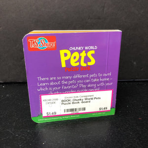 Chunky World Pets Puzzle Book -board