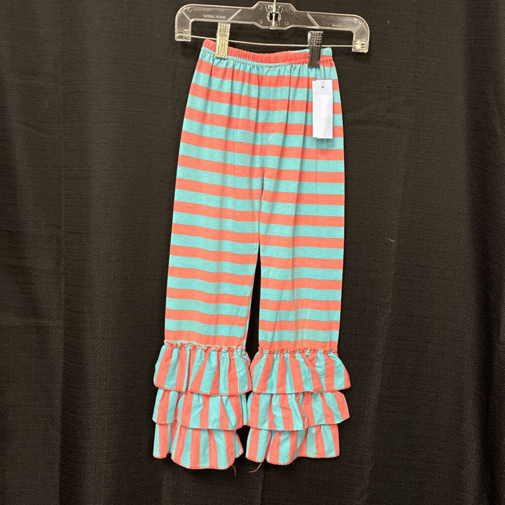 Striped Ruffle Pants