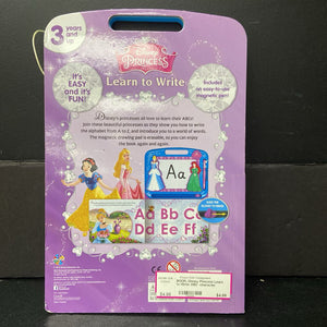 Disney Princess Learn to Write ABC -character doodle board