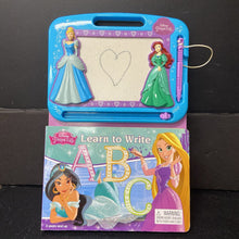 Load image into Gallery viewer, Disney Princess Learn to Write ABC -character doodle board
