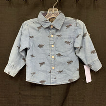 Load image into Gallery viewer, Dinosaur Button Down Shirt
