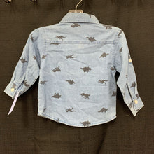 Load image into Gallery viewer, Dinosaur Button Down Shirt
