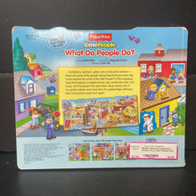 Load image into Gallery viewer, What Do People Do? (Fisher Price Little People) (Lift-The-Flap) -character board
