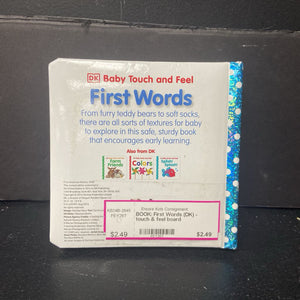 First Words (DK) -touch & feel board