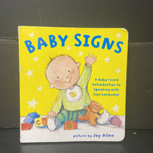 Load image into Gallery viewer, Baby Signs: A Baby-Sized Introduction to Speaking with Sign Language -board
