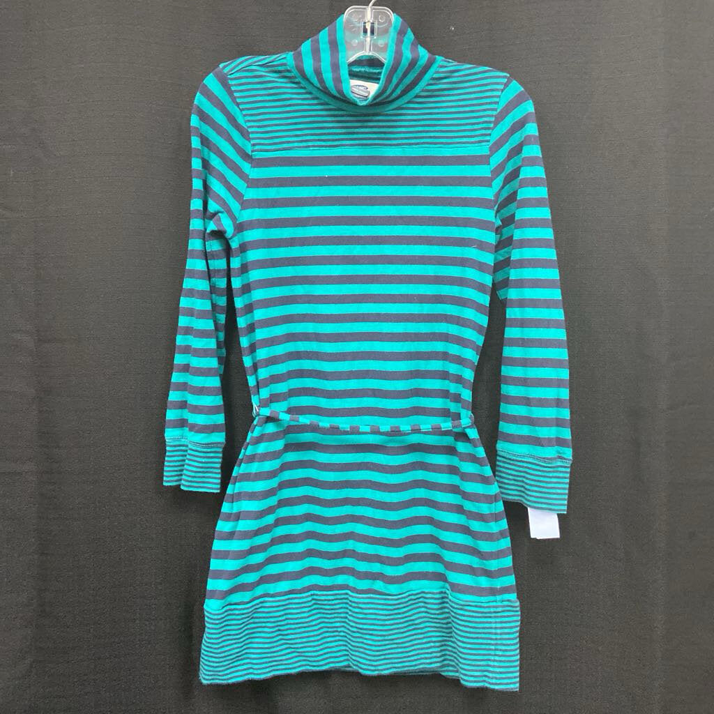 Striped Turtleneck Dress