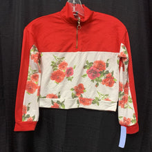 Load image into Gallery viewer, Flower Half-Zip Top
