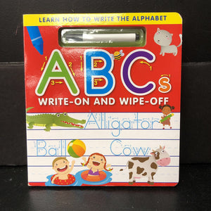 Write-On and Wipe-Off ABCs -workbook board