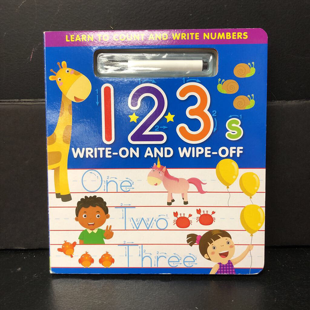 Write-On and Wipe-Off 123s -workbook board