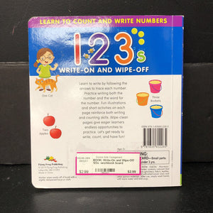 Write-On and Wipe-Off 123s -workbook board