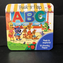 Load image into Gallery viewer, Peek-A-Flap ABC (Jaye Garnett) -board
