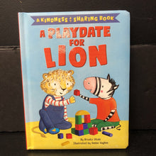 Load image into Gallery viewer, Playdate for Lion (Brooke Uitale) (A Kindness &amp; Sharing Book) -board
