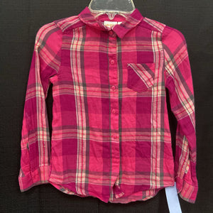 Plaid Button Down Top