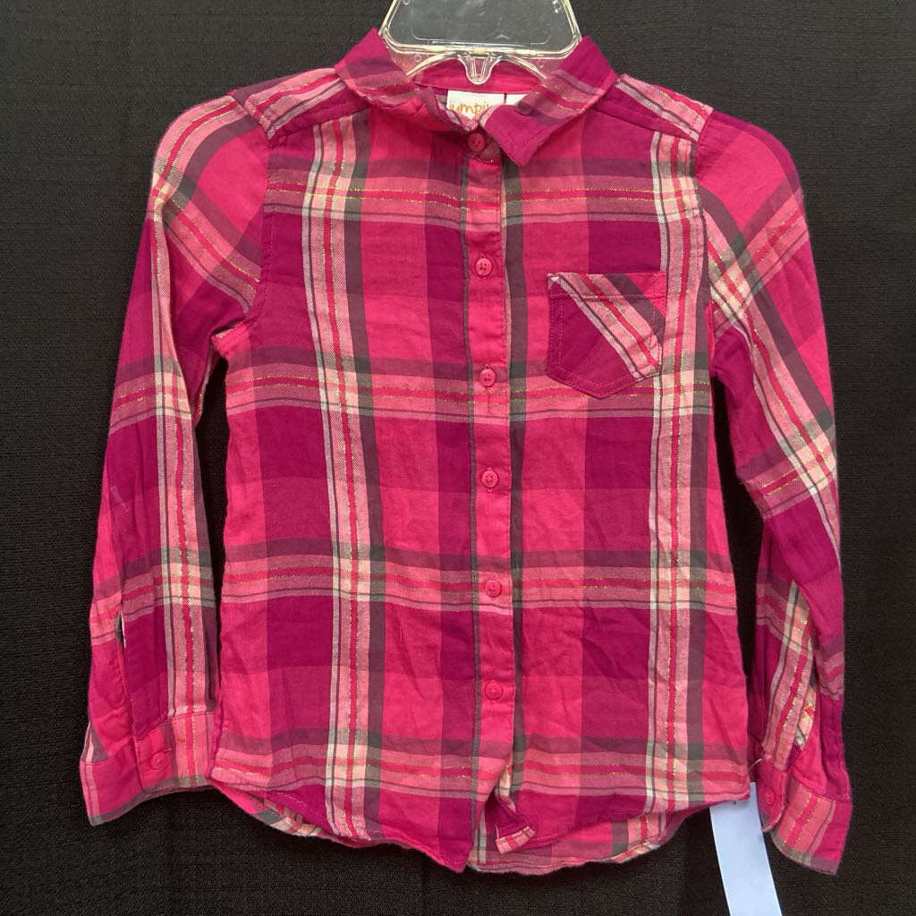 Plaid Button Down Top
