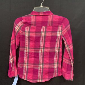 Plaid Button Down Top