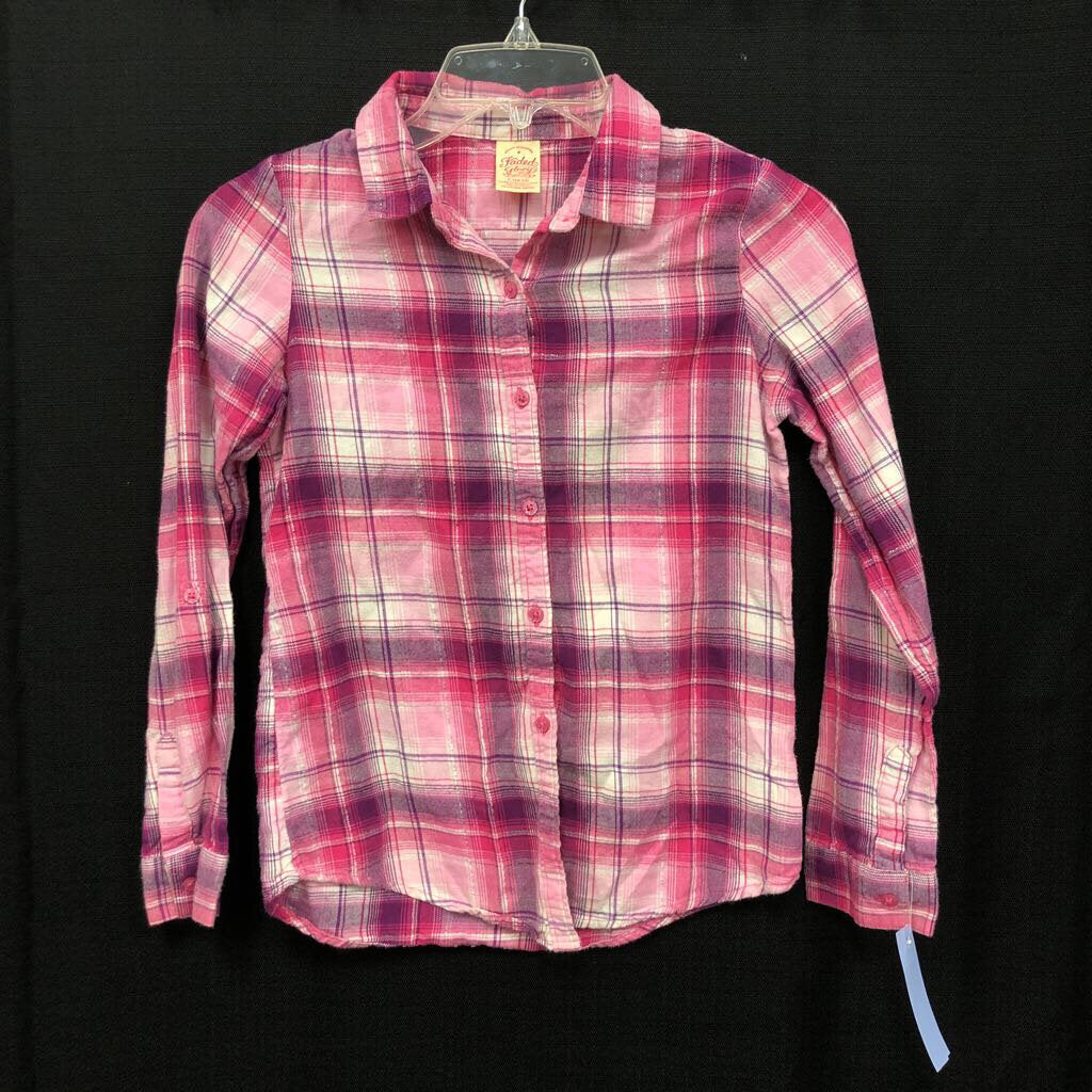 Plaid Button Down Top