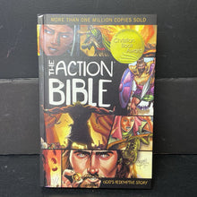 Load image into Gallery viewer, The Action Bible: God&#39;s Redemptive Story (David Cook) (Graphic Novel) (Christian Book Award Cover) -religion hardcover
