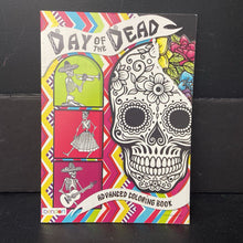 Load image into Gallery viewer, Day of the Dead Advanced Coloring Book -activity paperback
