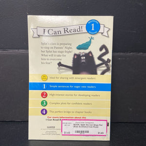 Splat the Cat Sings Flat (Rob Scotton) (I Can Read Level 1) -character reader