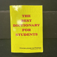 Load image into Gallery viewer, The Best Dictionary for Students -educational paperback
