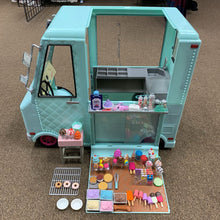 Load image into Gallery viewer, Sweet Stop Ice Cream Truck w/Accessories for 18&quot; Doll Battery Operated
