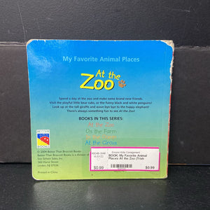 My Favorite Animal Places At the Zoo (Trish Byrnes) -board