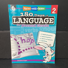 Load image into Gallery viewer, 180 Days of Language for Second Grade, Level 2 w/ CD (Practice, Assess, Diagnose) (Christine Dugan) -workbook paperback
