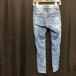 Distressed Denim Jeggings