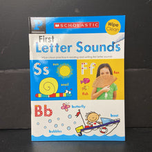 Load image into Gallery viewer, First Letter Sounds Wipe-Clean (Scholastic Grade Pre-K) -workbook paperback
