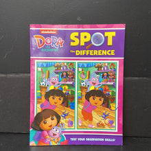 Load image into Gallery viewer, Spot the Difference (Dora the Explorer) -character look &amp; find paperback
