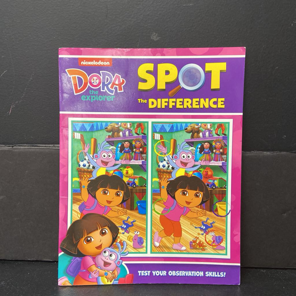 Spot the Difference (Dora the Explorer) -character look & find paperback